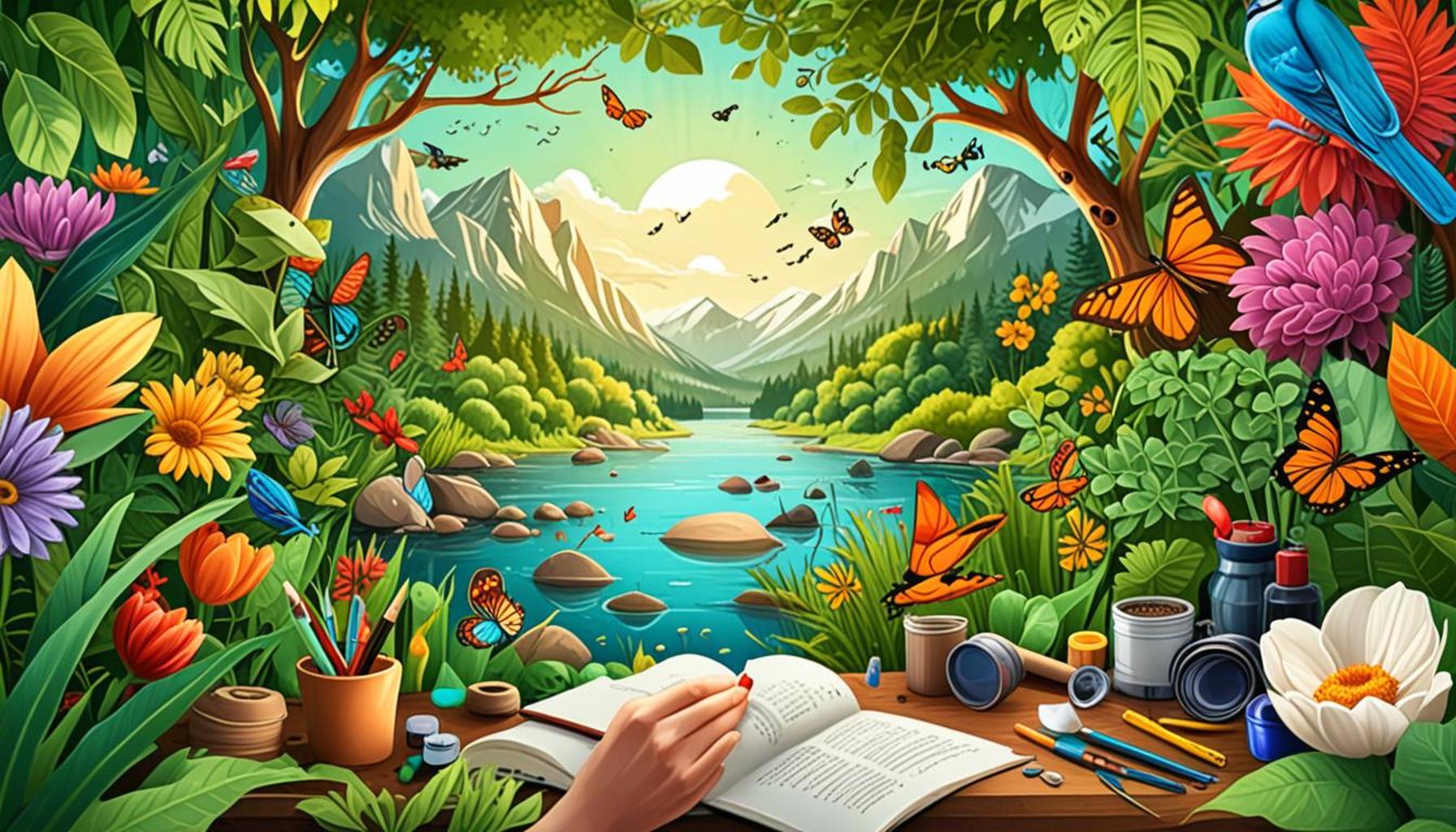 The Therapy of Nature: Creating Art Inspired by Biodiversity and the Environment